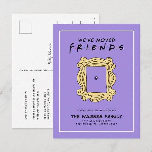 FRIENDS™ | We hebben ons verplaatst Briefkaart (Voorkant / Achterkant)