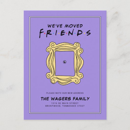 FRIENDS™ | We hebben ons verplaatst Briefkaart (Voorkant)