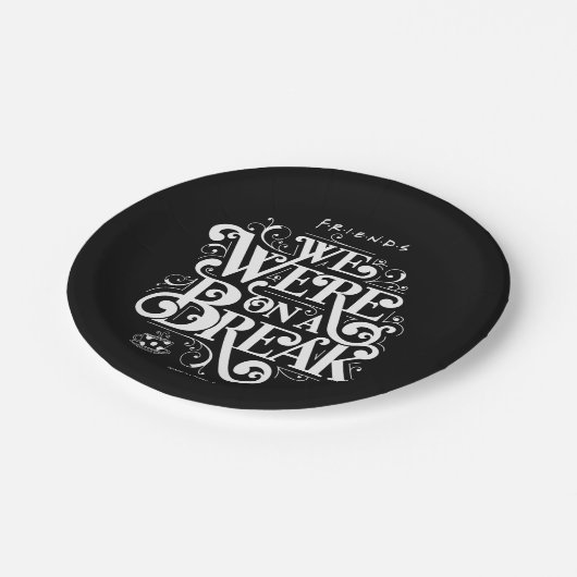FRIENDS™ | We waren op een pauze Papieren Bordje (Gekanteld)