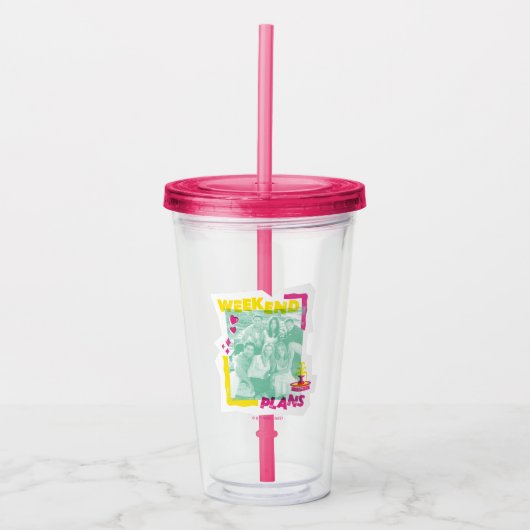 FRIENDS™ | Weekendplannen Acryl Drinkbeker (Voorkant)