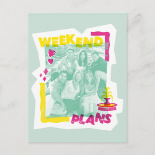 FRIENDS™ Weekendplannen Briefkaart