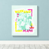 FRIENDS™ | Weekendplannen Canvas Afdruk (Insitu (Houten vloer))