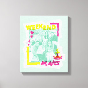 FRIENDS™ Weekendplannen Canvas Afdruk