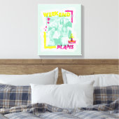 FRIENDS™ | Weekendplannen Canvas Afdruk (Insitu (Slaapkamer))