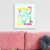 FRIENDS™ | Weekendplannen Canvas Afdruk (Insitu (Woonkamer))
