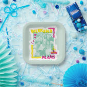 FRIENDS™ | Weekendplannen Papieren Bordje (Feest)