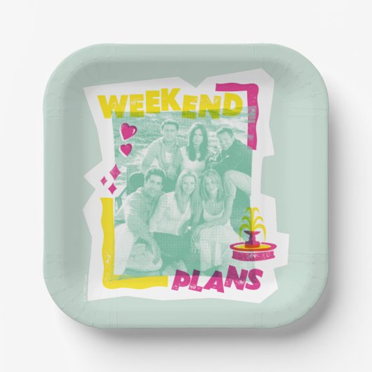 FRIENDS™ | Weekendplannen Papieren Bordje (Voorkant)