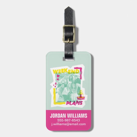 FRIENDS™ | Weekplannen Bagagelabel (Voorkant verticaal)