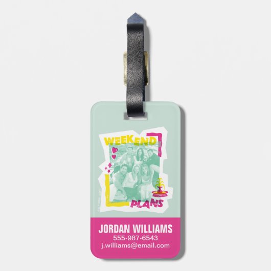 FRIENDS™ | Weekplannen Bagagelabel (Achterkant verticaal)