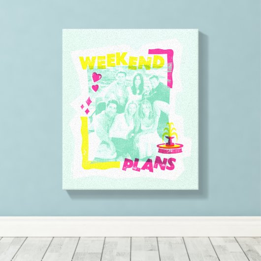 FRIENDS™ | Weekplannen Canvas Afdruk (Insitu (Houten vloer))