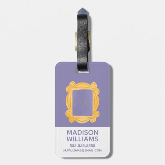 FRIENDS™ | Welcome to the Real World Quote Bagagelabel (Achterkant verticaal)