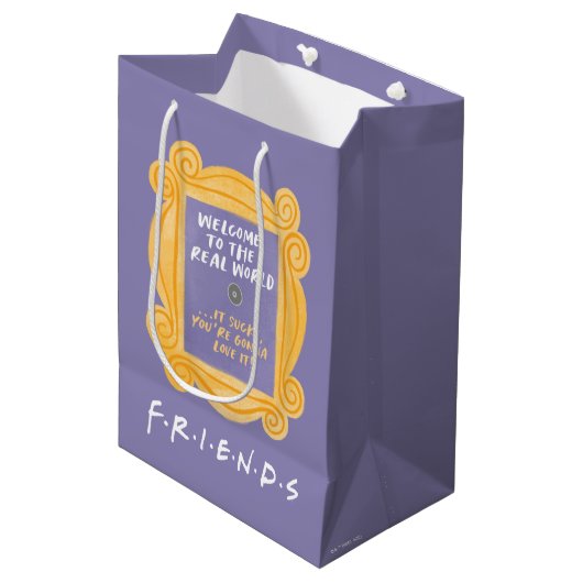 FRIENDS™ | Welkom bij de prijsopgave voor de echte Medium Cadeauzakje (Voorkant Gekanteld)