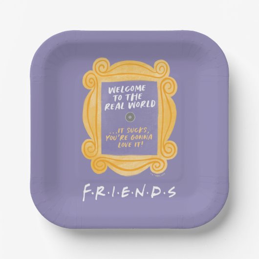 FRIENDS™ | Welkom bij de prijsopgave voor de echte Papieren Bordje (Voorkant)