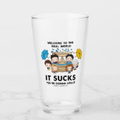 FRIENDS™ | Welkom bij de Real World Chibi Glas (Voorkant)