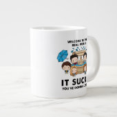 FRIENDS™ | Welkom bij de Real World Chibi Grote Koffiekop (Voorkant rechts)