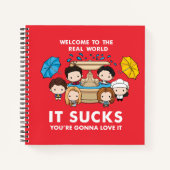 FRIENDS™ | Welkom bij de Real World Chibi Notitieboek (Voorkant)