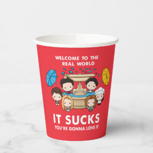 FRIENDS™ Welkom bij de Real World Chibi Papieren Bekers