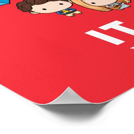 FRIENDS™ | Welkom bij de Real World Chibi Poster (Hoek)