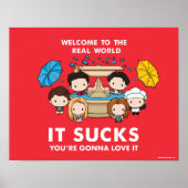 FRIENDS™ | Welkom bij de Real World Chibi Poster (Voorkant)