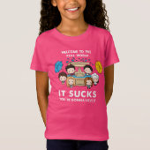 FRIENDS™ | Welkom bij de Real World Chibi T-shirt (Voorkant)