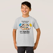FRIENDS™ | Welkom bij de Real World Chibi T-shirt (Voorkant volledig)