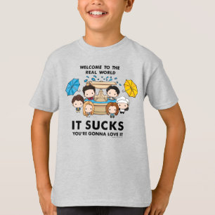 FRIENDS™   Welkom bij de Real World Chibi T-shirt