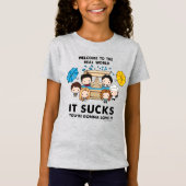 FRIENDS™ | Welkom bij de Real World Chibi T-shirt (Voorkant)