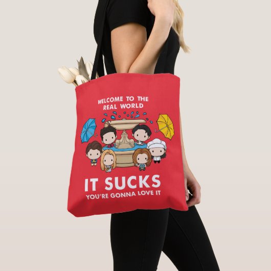 FRIENDS™ | Welkom bij de Real World Chibi Tote Bag (Dichtbij)
