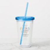 FRIENDS™ | Welkom in de echte wereld Chibi Acryl Drinkbeker (Achterkant)