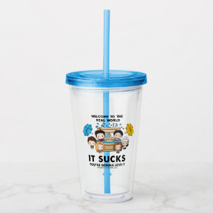 FRIENDS™ Welkom in de echte wereld Chibi Acryl Drinkbeker