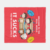 FRIENDS™ | Welkom in de echte wereld Chibi Fleece Deken (Voorkant (Horizontaal))