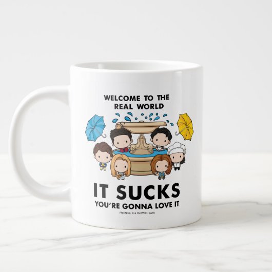FRIENDS™ | Welkom in de echte wereld Chibi Grote Koffiekop (Links)