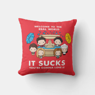 FRIENDS™ Welkom in de echte wereld Chibi Kussen