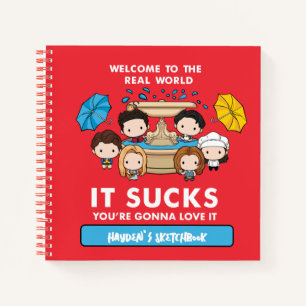 FRIENDS™   Welkom in de Echte Wereld Chibi Tekenin Notitieboek