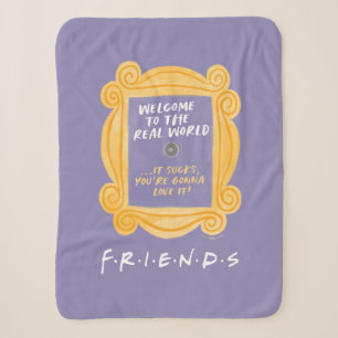FRIENDS™   Welkom in de echte wereld citaat Sherpa Deken