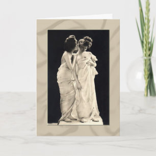 Friends whisky Victoriaans afbeelding Kaart