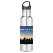 Friends with Sunset Water Bottle  Waterfles (Voorkant)