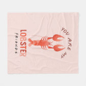 FRIENDS™ | You Are My Lobster Watercolor Graphic Fleece Deken (Voorkant (Horizontaal))