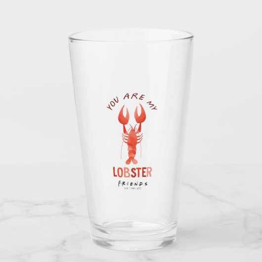 FRIENDS™ | You Are My Lobster Watercolor Graphic Glas (Voorkant)