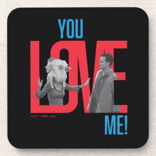 FRIENDS™ You Love Me Citaat Bier Onderzetter