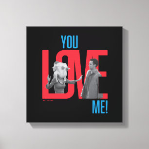 FRIENDS™ You Love Me Citaat Canvas Afdruk