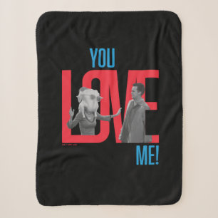 FRIENDS™   You Love Me Citaat Sherpa Deken