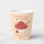 FRIENDS™ | Ze hebben Cranberry Day verwoest Papieren Bekers (Voorkant)