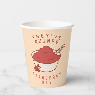 FRIENDS™ Ze hebben Cranberry Day verwoest Papieren Bekers