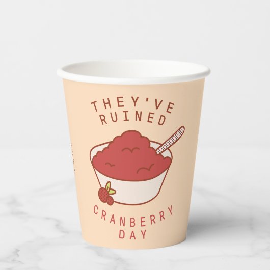 FRIENDS™ | Ze hebben Cranberry Day verwoest Papieren Bekers (Voorkant)