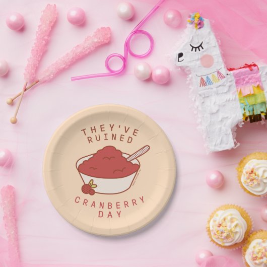 FRIENDS™ | Ze hebben Cranberry Day verwoest Papieren Bordje (Feest)