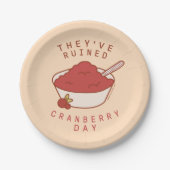 FRIENDS™ | Ze hebben Cranberry Day verwoest Papieren Bordje (Voorkant)