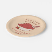FRIENDS™ | Ze hebben Cranberry Day verwoest Papieren Bordje (Gekanteld)