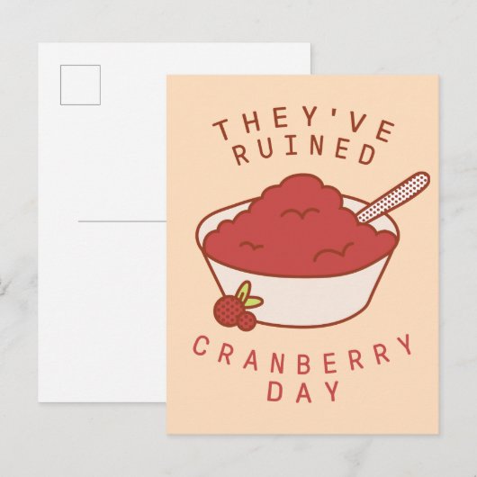 FRIENDS™ | Ze hebben Cranberry Day verwoest Uitnodiging Briefkaart (Voorkant / Achterkant)