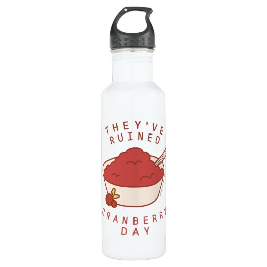 FRIENDS™ | Ze hebben Cranberry Day verwoest Waterfles (Voorkant)